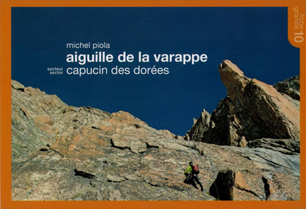 Kletterkarte climbing map Aiguille de la Varappe / capucin des dorées